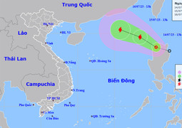 Áp thấp nhiệt đới khả năng đi vào Biển Đông, mạnh lên thành bão trong 24 giờ tới