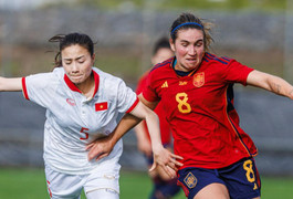 Đội tuyển nữ Việt Nam thua Tây Ban Nha 0-9