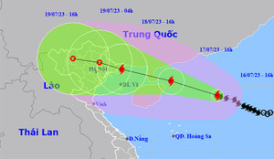 Bão số 1 liên tục tăng cấp, có thể đạt cực đại trong 24 giờ tới