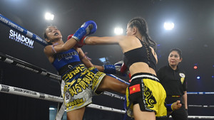 Cận cảnh nhà vô địch SEA Games ra đòn trời giáng khiến võ sĩ Thái Lan chịu thua