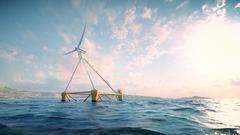 Turbine hình kim tự tháp, tự di chuyển đón gió 