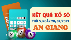 Kết quả xổ số An Giang hôm nay 20/7 - XSAG 20/7/2023