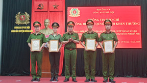 Bộ Công an khen thưởng công an Hà Nội phá án vụ giết người tại Đông Anh