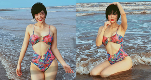 'Thoát' vai cửu vạn lam lũ, Thanh Hương diện bikini khoe vóc dáng nuột nà