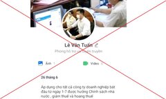 Kê khai miễn giảm thuế qua mạng, chủ doanh nghiệp bị chiếm đoạt 600 triệu đồng