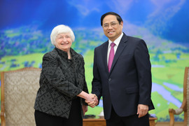 Thủ tướng Phạm Minh Chính tiếp Bộ trưởng Tài chính Mỹ