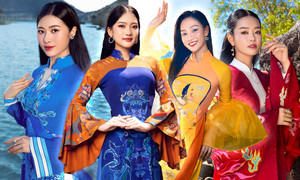 Top 40 thí sinh Miss World Vietnam khoe sắc trong tà áo dài trước đêm chung kết