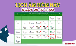 Lịch âm 29/7 – Âm lịch hôm nay 29/7 chính xác nhất - lịch vạn niên 29/7/2023