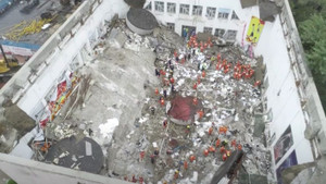 Sập phòng thể chất trường học tại Trung Quốc, ít nhất 11 người thiệt mạng