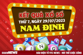 Kết quả xổ số Nam Định hôm nay 29/7/2023 - XSND 29/7
