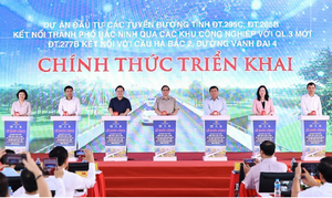 Thủ tướng dự lễ khởi công 3 tuyến đường có ý nghĩa lớn với Bắc Ninh và Hà Nội