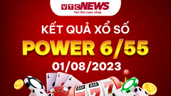 Kết quả xổ số Vietlott ngày 1/8/2023 - Vietlott Power 6/55 1/8 