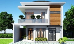 Mẫu nhà vuông 2 tầng đẹp nhất năm nay