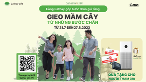 Chương trình Gieo mầm cây từ những bước chân - Cùng Cathay góp bước chân giữ rừng