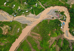 Hiện trường vụ sạt lở khiến 2 xã của tỉnh Yên Bái bị cô lập