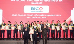 BIC lần thứ 8 liên tiếp lọt Top 10 công ty bảo hiểm phi nhân thọ uy tín nhất Việt Nam