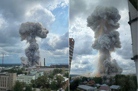 Nổ lớn tại nhà máy sản xuất khí tài quân sự gần Moskva