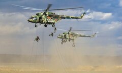 Su-35 và Ka-52 Nga tập trận chống khủng bố quy mô lớn cùng quân đội Syria