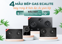 Ecalite giới thiệu 4 mẫu bếp gas cao cấp tại triển lãm Vietbuild 2023