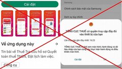 Cài đặt app giả mạo Tổng cục thuế, một phụ nữ bị mất 240 triệu đồng
