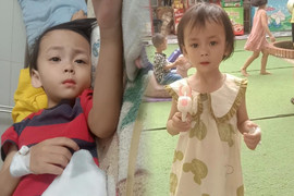 Người cha bất lực nhìn con gái 3 tuổi thoi thóp chiến đấu với khối u lớn