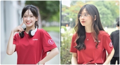 Nhan sắc trong trẻo của nữ sinh Đại học Bách khoa Hà Nội