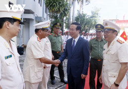 Chủ tịch nước Võ Văn Thưởng thăm, làm việc tại Công an tỉnh An Giang