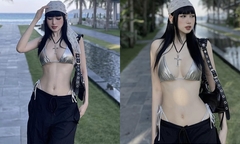 Tâm Tít diện bikini khoe trọn hình thể đẹp nuột nà như búp bê
