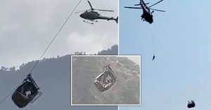 Đứt cáp treo, 7 học sinh bị treo lơ lửng trên không