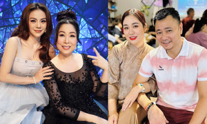 Sao Việt 23/8: Hồng Vân 'lột xác' sau khi giảm 16kg, Tự Long tình tứ bên vợ