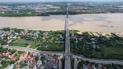 Cấm xe lưu thông tầng 2 cầu Thăng Long theo giờ để kiểm định