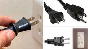 Phích cắm điện dẹt có hai lỗ tròn để làm gì?