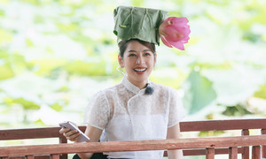 Chi Pu quảng bá văn hoá Việt Nam trong show ẩm thực Trung Quốc