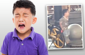 Trói con vào cột để khỏi chạy trong nhà hàng, cặp vợ chồng bị chỉ trích dữ dội