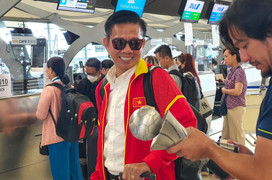 U23 Việt Nam về nước, tham dự lễ mừng công tại VFF