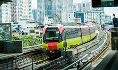 Hình hài 8 nhà ga trên cao tuyến Metro Nhổn - Ga Hà Nội