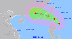 Biển Đông sẽ đón bão số 3 trong 2 ngày tới