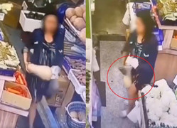 Siêu trộm làm nhân viên siêu thị sốc: Giấu quả bí trong váy vẫn đi lại nhẹ nhàng