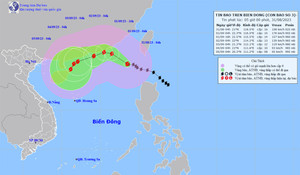 Bão số 3 đạt cấp siêu bão, mạnh cấp 16