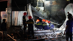 Bình Thuận: Cháy tiệm sửa xe, ít nhất 2 người chết