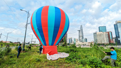 TP.HCM: Kiểm tra kỹ thuật, sẵn sàng thả khinh khí cầu ngày Quốc khánh 2/9