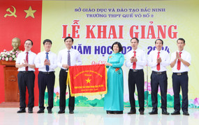 Bắc Ninh: Lãnh đạo thị xã Quế Võ dự khai giảng năm học mới 2023-2024