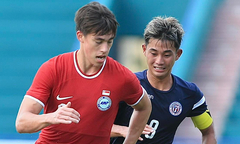 Ghi bàn thắng muộn, U23 Guam giành 1 điểm lịch sử trước U23 Singapore