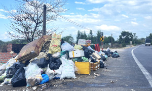 Bình Định: Rác tràn lề đường, hôi thối ngay cửa ngõ thành phố Quy Nhơn