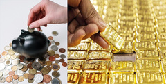 Mua vàng hay gửi tiết kiệm ở ngân hàng lợi hơn?