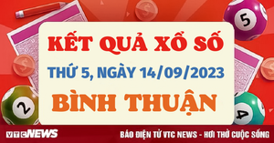 Xổ số Bình Thuận 14/9/2023 - Kết quả XSBTH hôm nay 14/9