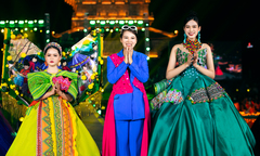 Miss Baby Việt Nam 2021 Gia Hân ấn tượng với trang phục thổ cẩm
