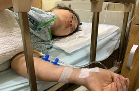 Cô giáo Hà Nội nhớ lại phút tử thần chồng ôm con nhảy xuống mái tôn từ tầng 3