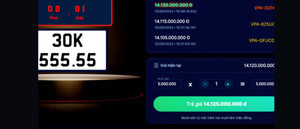 Biển 'ngũ quý' 30K-555.55 chốt giá 14,12 tỷ đồng