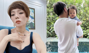 Sao Việt 17/9: Lệ Quyên khác lạ với tóc ngắn, Cường Đô La ra dáng 'bố bỉm sữa'